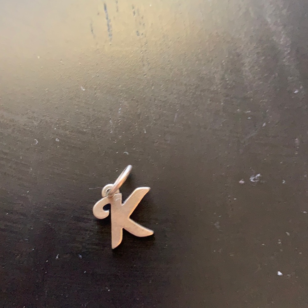 James Avery “K” Script Initial Charm